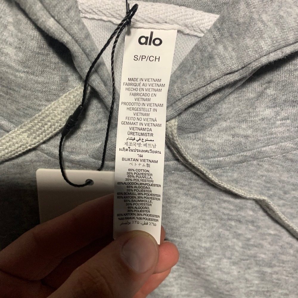 Alo Yoga Accolade Hoodie Sweatpants Set Small Grey New NWT - Picture 8 of 13
